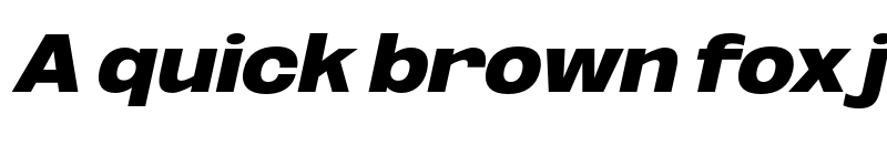 Preview of FONTSPRING DEMO - ExtBlk Exp UtObli Italic font