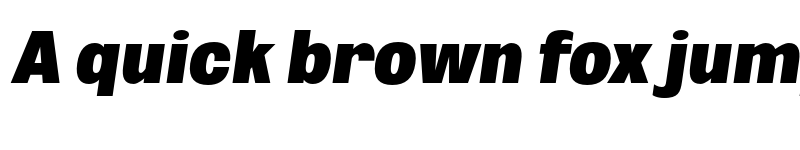 Preview of FONTSPRING DEMO - ExtBlk ExtCond Obli Italic font