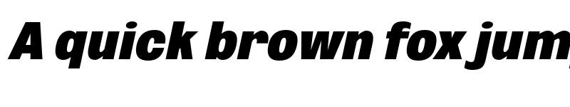 Preview of FONTSPRING DEMO - ExtBlk ExtCond UtObli Italic font