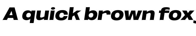 Preview of FONTSPRING DEMO - ExtBlk ExtExp Obli Italic font