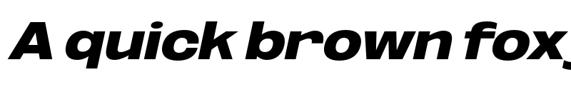 Preview of FONTSPRING DEMO - ExtBlk ExtExp UtObli Italic font