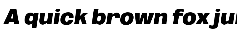 Preview of FONTSPRING DEMO - ExtBlk Obli Italic font