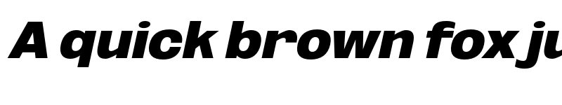 Preview of FONTSPRING DEMO - ExtBlk SemExp UtObli Italic font