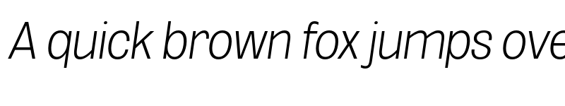 Preview of FONTSPRING DEMO - ExtLt Cond Obli Italic font