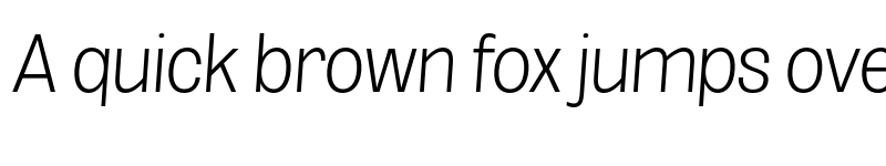 Preview of FONTSPRING DEMO - ExtLt Cond SeObli Italic font