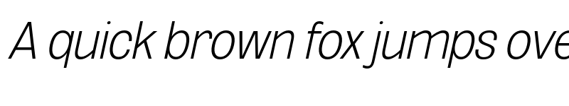 Preview of FONTSPRING DEMO - ExtLt Cond UtObli Italic font
