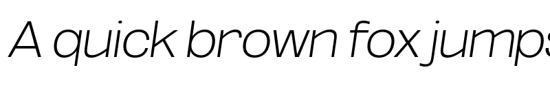 Preview of FONTSPRING DEMO - ExtLt Exp Obli Italic font