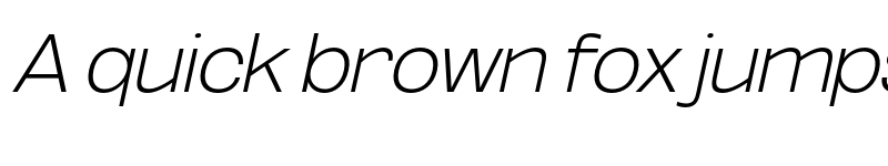 Preview of FONTSPRING DEMO - ExtLt Exp UtObli Italic font