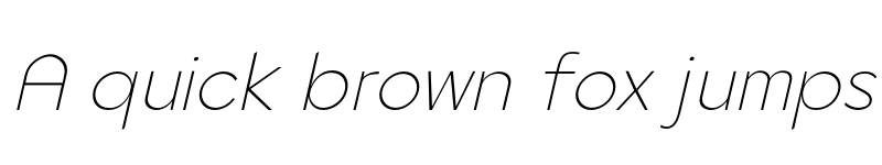 Preview of FONTSPRING DEMO - ExtLt Italic font