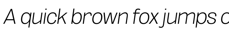 Preview of FONTSPRING DEMO - ExtLt Obli Italic font