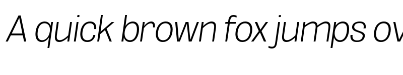 Preview of FONTSPRING DEMO - ExtLt SemCond Obli Italic font