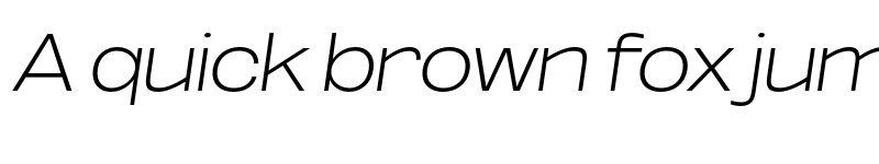 Preview of FONTSPRING DEMO - ExtLt UltExp Obli Italic font