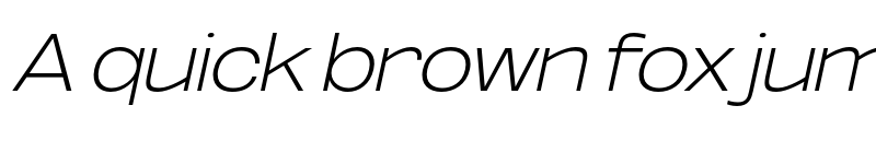 Preview of FONTSPRING DEMO - ExtLt UltExp UtObli Italic font