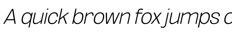 Preview of FONTSPRING DEMO - ExtLt UtObli Italic font