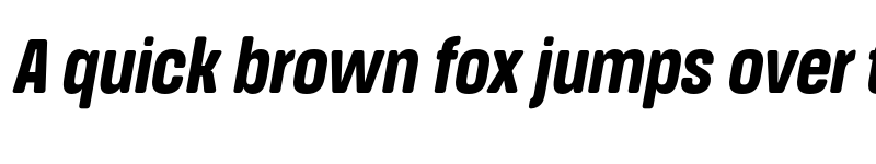 Preview of FONTSPRING DEMO - Extra Bold Cn It Italic font