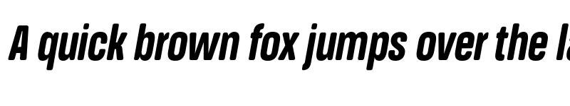 Preview of FONTSPRING DEMO - Extra Bold Extra Cn It Italic font