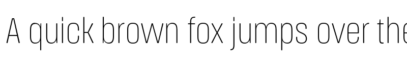 Preview of FONTSPRING DEMO - Extra Light Cn Regular font