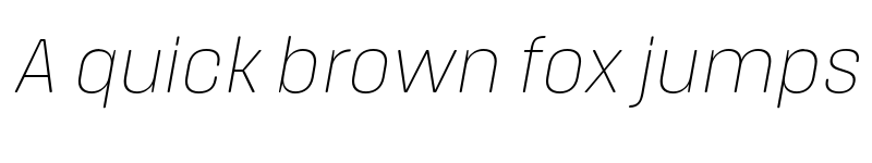 Preview of FONTSPRING DEMO - Extra Light It Italic font