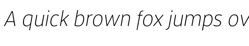 Preview of FONTSPRING DEMO - Extra Light It Regular font