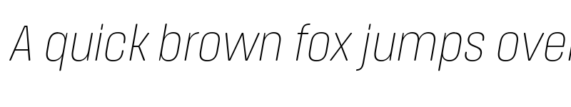 Preview of FONTSPRING DEMO - Extra Light Nr It Italic font