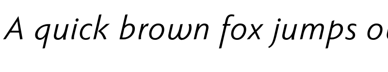 Preview of FONTSPRING DEMO - Faber Sans Pro Italic font