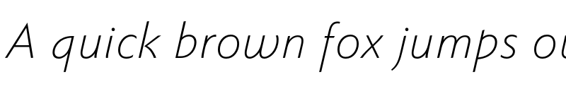 Preview of FONTSPRING DEMO - Faber Sans Pro Light Italic font