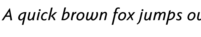 Preview of FONTSPRING DEMO - Faber Sans Pro Med Italic font