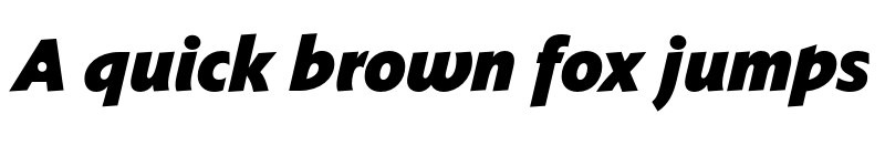 Preview of FONTSPRING DEMO - Faber Sans Pro Ultra Bold Italic font