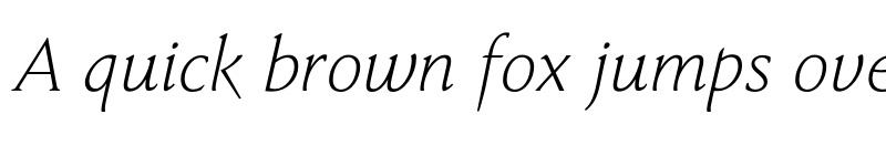 Preview of FONTSPRING DEMO - Faber Serif Pro Light Italic font