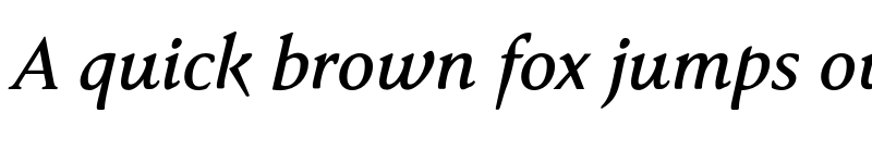 Preview of FONTSPRING DEMO - Faber Serif Pro Medium Italic font