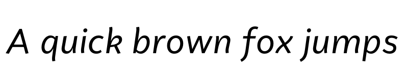 Preview of FONTSPRING DEMO - Faible Italic font
