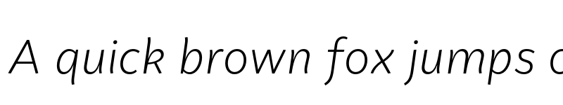 Preview of FONTSPRING DEMO - Faible Light Italic font