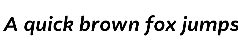 Preview of FONTSPRING DEMO - Faible Medium Italic font