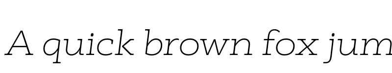 Preview of FONTSPRING DEMO - Faraon Expanded ExLight Italic Regular font