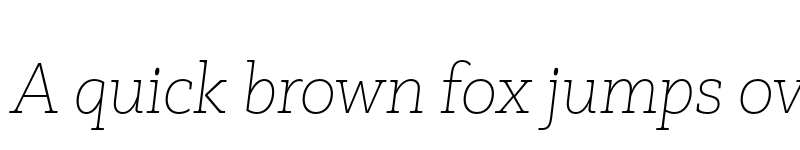 Preview of FONTSPRING DEMO - Faraon Thin Italic Regular font