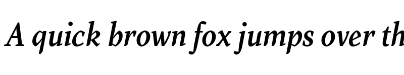 Preview of FONTSPRING DEMO - Farrerons Serif DemiBold Italic font