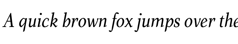 Preview of FONTSPRING DEMO - Farrerons Serif Italic font