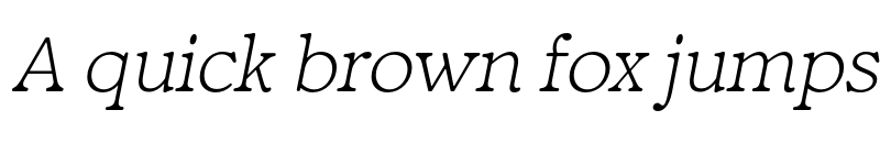 Preview of FONTSPRING DEMO - Fedro Light Italic font