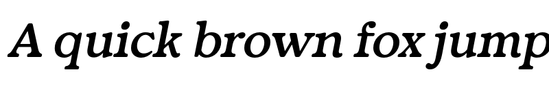 Preview of FONTSPRING DEMO - Fedro SemBd Italic font