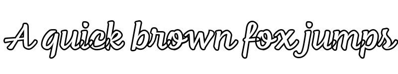 Preview of FONTSPRING DEMO - Feltro Outline Regular font