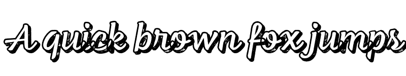 Preview of FONTSPRING DEMO - Feltro Shadow Texture Regular font