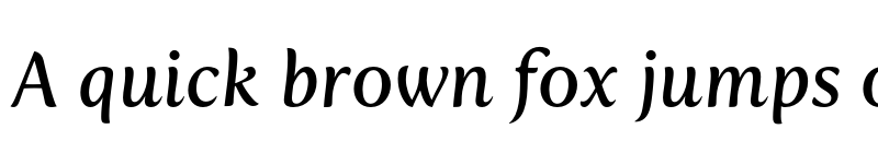 Preview of FONTSPRING DEMO - Fertigo Pro Italic font