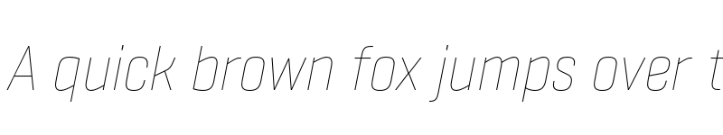 Preview of FONTSPRING DEMO - Fester Thin Italic font