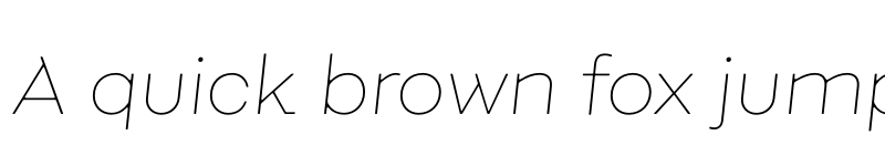 Preview of FONTSPRING DEMO - Fibra One Alt Thin It Regular font