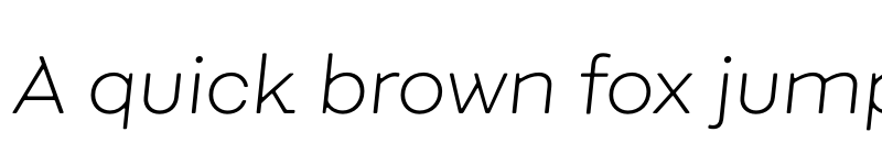 Preview of FONTSPRING DEMO - Fibra One Alt UltraLight It Regular font