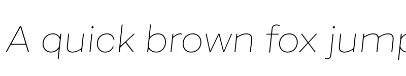 Preview of FONTSPRING DEMO - Fibra One Thin It Regular font