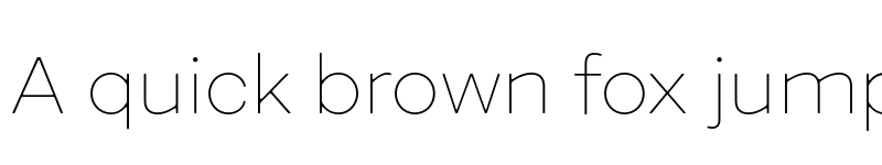 Preview of FONTSPRING DEMO - Fibra One Thin Regular font