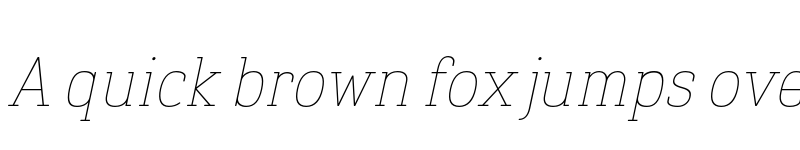 Preview of FONTSPRING DEMO - Finador Slab Thin Oblique Regular font