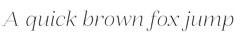 Preview of FONTSPRING DEMO - Fiorina Grande Thin Italic font