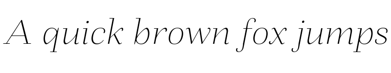 Preview of FONTSPRING DEMO - Fiorina Subhead Thin Italic font